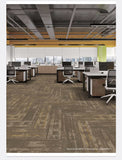 Carpet tiles plank mercura-P neoma brown