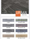 Premium carpet tiles Malaysia – Urban Series with PP fiber and PVC backing for long-lasting use.