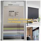 Durable 100% blackout roller blinds, available for supply and installation in Malaysia.