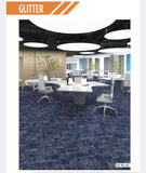 Blue Roll Carpet Glitter Series, durable polypropylene material, supply and install in Malaysia.