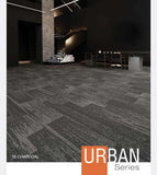 Urban Series Plank Carpet Tiles – Stylish and durable flooring solution for offices, homes, and commercial spaces in Malaysia.
