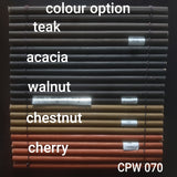 (5 COLOURS)OUTDOOR WOODEN BLIND - CPW070 (7MM ROUND)