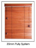(16 COLOURS )INDOOR WOODEN BLIND (STRING) -35MM SLATS