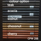 (5 COLOURS)OUTDOOR WOODEN BLIND - CPW288 (1/2" HALF ROUND)