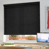 (16 COLOURS )INDOOR WOODEN BLIND (STRING) -35MM SLATS