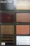 (16 COLOURS) INDOOR WOODEN BLIND (DECORATIVE TAPE) - 50MM