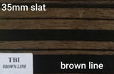 (16 COLOURS )INDOOR WOODEN BLIND (STRING) -35MM SLATS
