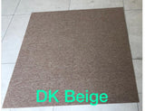 Carpet tiles dark beige plain office Malaysia supply and install