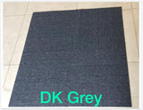 Carpet tiles dark grey plain office Malaysia supply and install