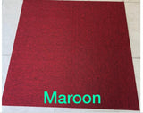Carpet tiles maroon plain office Malaysia supply and install