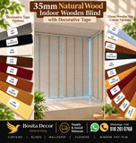 35mm Natural Wood Blind KL supply and install