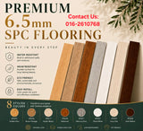 Premium 6.5mm SPC click flooring Malaysia