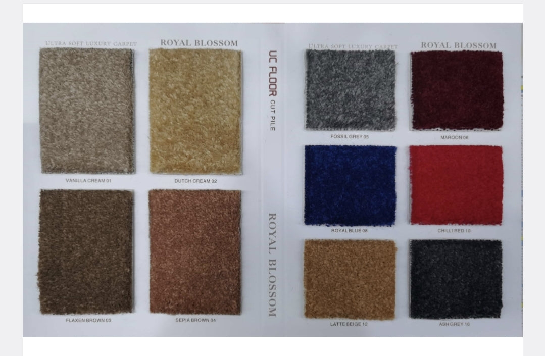 Roll Carpet - Royal Blossom (10 Colours Available)
