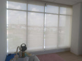 Beige 5% openness sunscreen roller blind supply and installation in Malaysia