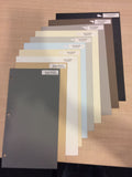 Blackout Roller Blind Focus YM Fabric Samples Available in 10 Colours