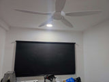 Black Blackout Roller Blind Focus YM Fabric for Modern Homes and Offices in Malaysia
