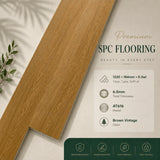 Brown Vintage SPC flooring AT616