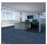 Carpet tiles space sq blue