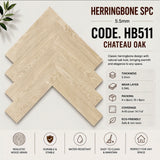 Chateau Oak Herringbone SPC flooring HB511
