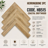 Coastal Driftwood Herringbone SPC flooring HB515