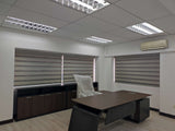 Day and Night Zebra Blinds with Blackout Fabric and Sheer Net for Adjustable Daylight and Privacy