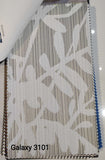 Galaxy 3101 white patterned roller blind with decorative branch design, supply and installation in Kuala Lumpur
