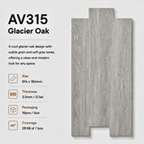 Gorgeous vinyl click flooring AV315 Glacier Oak in Malaysia