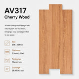 Gorgeous vinyl click flooring AV317 Cherry Wood in Malaysia