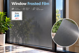 Grey 231 frosted window film for privacy and natural light