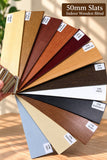 50mm slats indoor wooden blind