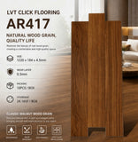 4.5mm LVT click flooring AR417 Walnut Brown