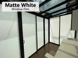 Matte White Window Film installed in Malaysia
