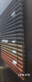 Outdoor Wooden Blinds Malaysia 070 Series showing round wooden slat profile and string control in multiple wood colours