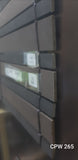Outdoor Wooden Blinds 265 Series showing wooden slat details