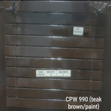 Outdoor Wooden Blinds Malaysia 990 Series in teak Brown with painted finish