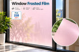 Pink 228 frosted window film for privacy and natural light