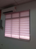 Pink Zebra Blinds B1 Series Translucent Installed at Window