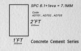 Rectangular SPC concrete cement flooring supply and installation