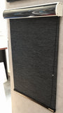 Aylo Series grey roller blind with textured fabric, suitable for modern homes, condominiums and offices. Roller blinds supply and delivery throughout Malaysia, with installation in Kuala Lumpur and Selangor by Bosita Decor.