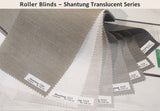 Shantung translucent roller blinds fabric colour samples from a roller blinds supplier in Malaysia