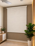 Shantung 1911 blackout roller blinds installed in a modern bedroom by Bosita Decor, roller blinds supplier in Kuala Lumpur