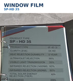 SP-HD 35 Medium Grey Window Tint Film Malaysia