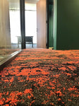 Ccarpet tiles plank orange -splash Plank Series 