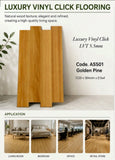 5.5mm vinyl click flooring AS501 Golden Pine
