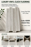 5.5mm vinyl click flooring AS508 Classic Grey