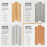 Wood-look vinyl click flooring designs