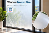 White 215 frosted window film for privacy and natural light