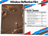 Window Reflective Film Silver Bronze