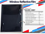 Window Reflective Film Silver Grey