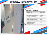 Window Reflective Film Silver Silver